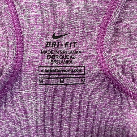 Nike Pro Racerback Athletic Sports Bra Women’s Size Medium Purple Activewear - Picture 4 of 4